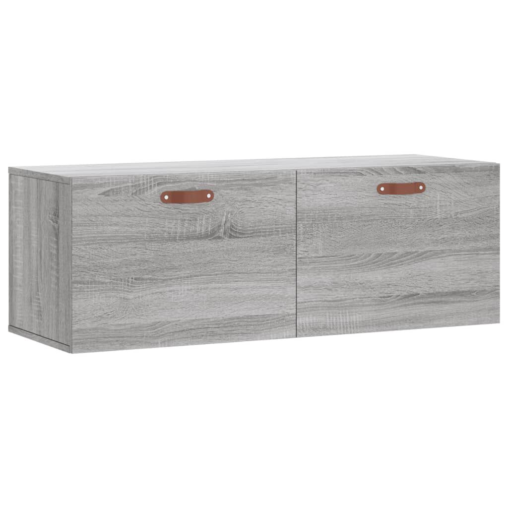 vidaXL Ντουλάπι Τοίχου Γκρι Sonoma 100x36,5x35 εκ. Επεξεργασμένο Ξύλο