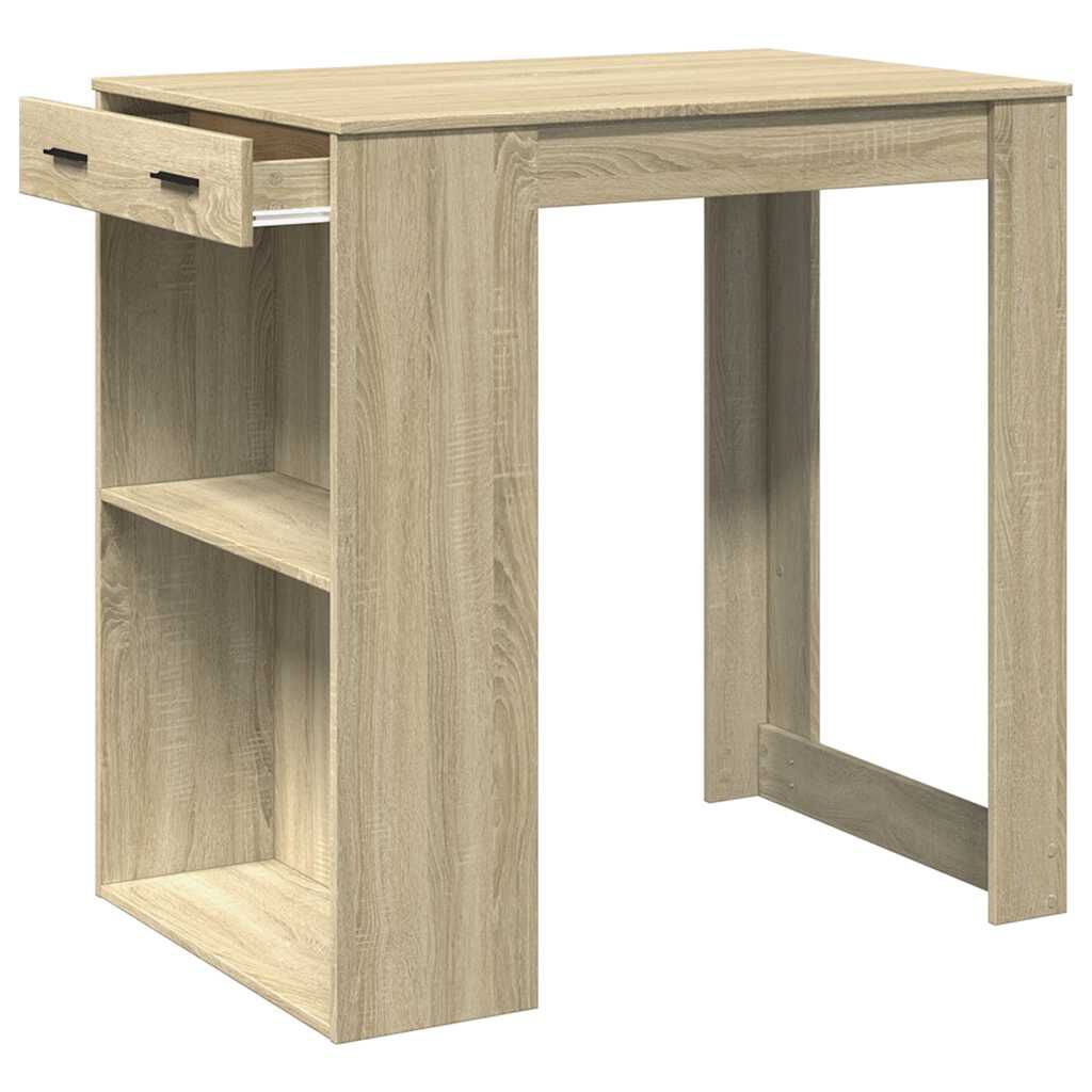 vidaXL Τραπέζι Μπαρ Sonoma Δρυς 102x70x103,5 εκ. Επεξεργ. Ξύλο