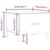 vidaXL Τραπεζάκια Σαλονιού 2 τεμ Sonoma Δρυς 50x50x40 εκ Επεξ. Ξύλο