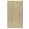 vidaXL Ραφιέρα / Βιβλιοθήκη Λευκή/Sonoma Δρυς 50x25x80 εκ. Επεξ. Ξύλο