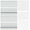 vidaXL Πό posts φράχτη 44 pcs Πράσινο 180 cm Ατσάλι