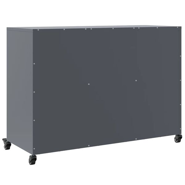 vidaXL Ντουλάπι Ανθρακί 100,5x39x72 εκ. από Χάλυβα