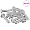 vidaXL &Beta;ί&delta;&alpha; &kappa;&lambda;&epsilon;&iota;&delta;ώ&mu;&alpha;&tau;&omicron;&sigmaf; &Mu;&omicron;&nu;ό&chi;&rho;&omega;&mu;&omicron; 12 pcs &Alpha;&sigma;&eta;&mu;ί M6 x 30 &chi;&iota;&lambda;. &Alpha;&tau;&sigma;ά&lambda;&iota;