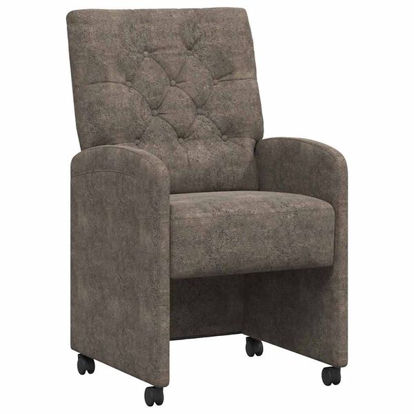 vidaXL &Kappa;&alpha;&rho;έ&kappa;&lambda;&epsilon;&sigmaf; &Phi;&alpha;&gamma;&eta;&tau;&omicron;ύ &mu;&epsilon; &Rho;ό&delta;&epsilon;&sigmaf; 2 pcs &Sigma;&kappa;&omicron;ύ&rho;&omicron; &gamma;&kappa;&rho;&iota; 58 x 67 x 97 &epsilon;&kappa;