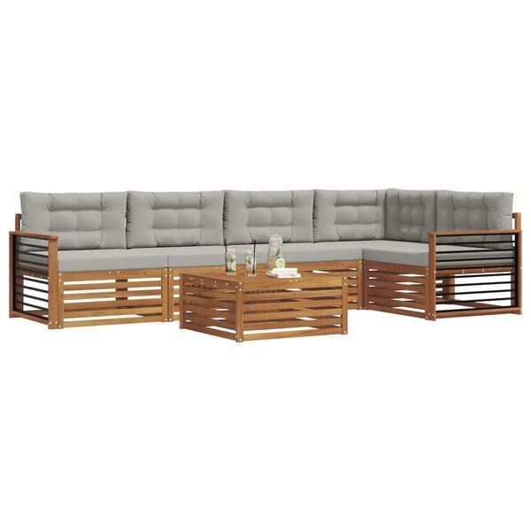 vidaXL &Sigma;&epsilon;&iota;&rho;ά &Kappa;&alpha;&nu;&alpha;&pi;έ &Epsilon;&xi;&omega;&tau;&epsilon;&rho;&iota;&kappa;&omicron;ύ 6 pcs &Phi;&upsilon;&sigma;&iota;&kappa;ό &kappa;&alpha;&iota; &Alpha;&nu;&omicron;&iota;&chi;&tau;ό &Gamma;&kappa;&rho;&iota;