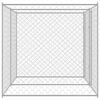 vidaXL Κλουβί σκύλου Ασημί 400 x 200 x 200 εκ. Επικαλυμμένος Χάλυβας