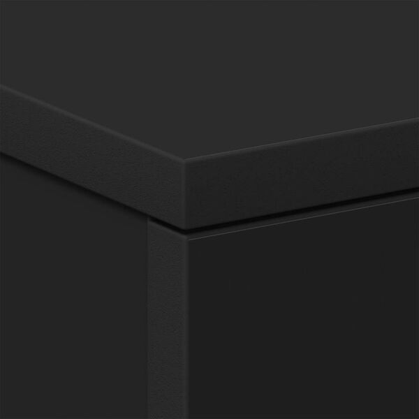 vidaXL Κομοδίνο Μαύρο 38 x 35 x 56 εκ. από Μοριοσανίδα