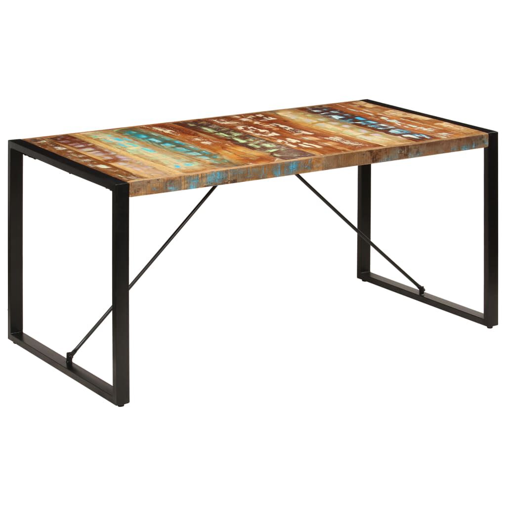 vidaXL Τραπεζαρία 160 x 80 x 75 εκ. από Μασίφ Ανακυκλωμένο Ξύλο