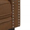 vidaXL Καναπές Chesterfield 3θέσιος Καφέ δέρμα Faux Suede Brown