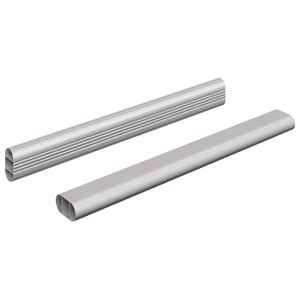 vidaXL &Rho;ά&beta;&delta;&omicron;&sigmaf; &Nu;&tau;&omicron;&upsilon;&lambda;ά&pi;&alpha;&sigmaf; 2 pcs &Alpha;&sigma;&eta;&mu;ί 764 x 15 x 29 mm &Alpha;&lambda;&omicron;&upsilon;&mu;&iota;&nu;έ&nu;&iota;&omicron; &Kappa;&rho;ά&mu;&alpha;
