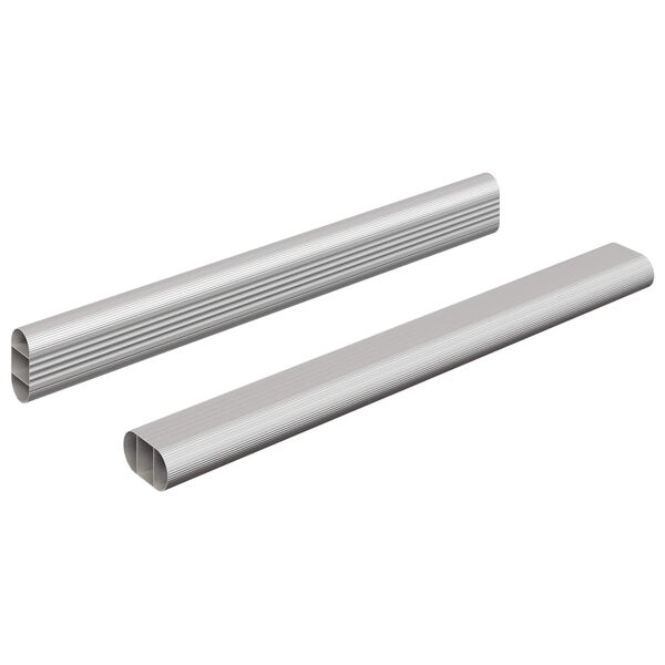vidaXL &Rho;ά&beta;&delta;&omicron;&sigmaf; &Nu;&tau;&omicron;&upsilon;&lambda;ά&pi;&alpha;&sigmaf; 2 pcs &Alpha;&sigma;&eta;&mu;ί 764 x 15 x 29 mm &Alpha;&lambda;&omicron;&upsilon;&mu;&iota;&nu;έ&nu;&iota;&omicron; &Kappa;&rho;ά&mu;&alpha;