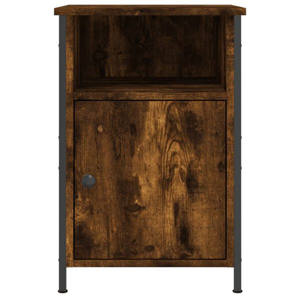 vidaXL Κομοδίνο Καπνιστή Δρυς 40x42x60 εκ. από Επεξεργασμένο Ξύλο