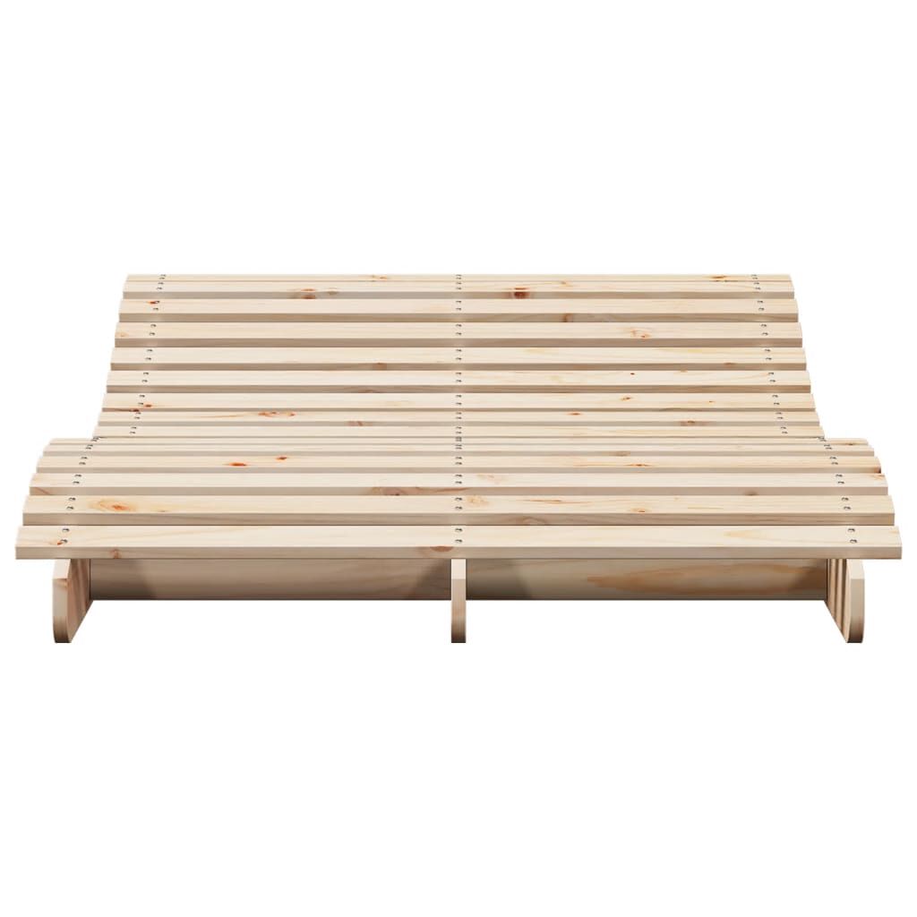 vidaXL Ξαπλώστρα 205x1100x31,5 εκ. από Μασίφ Ξύλο Πεύκου