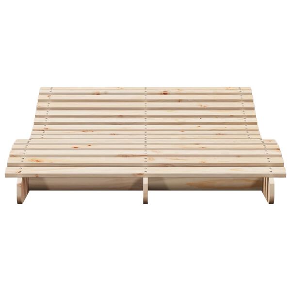 vidaXL Ξαπλώστρα 205x1100x31,5 εκ. από Μασίφ Ξύλο Πεύκου