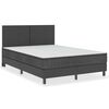 vidaXL Κρεβάτι Boxspring Σκούρο Γκρι 180 x 200 εκ. Υφασμάτινο