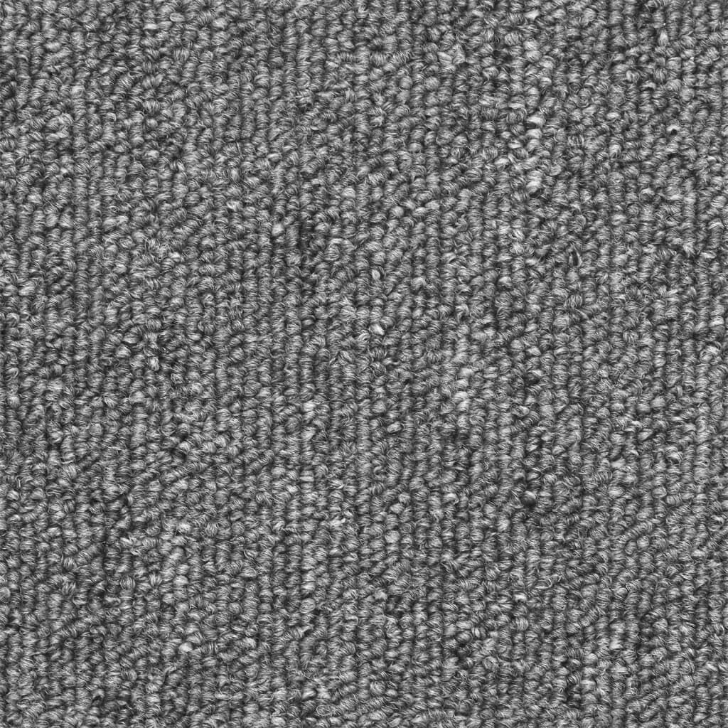 vidaXL Πατάκια Σκάλας 10 τεμ. Σκούρο Γκρι 56x17x3 εκ.