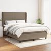 vidaXL &Kappa;&rho;&epsilon;&beta;ά&tau;&iota; Boxspring &mu;&epsilon; &Sigma;&tau;&rho;ώ&mu;&alpha; Taupe 140x200 &epsilon;&kappa;. &Upsilon;&phi;&alpha;&sigma;&mu;ά&tau;&iota;&nu;&omicron;