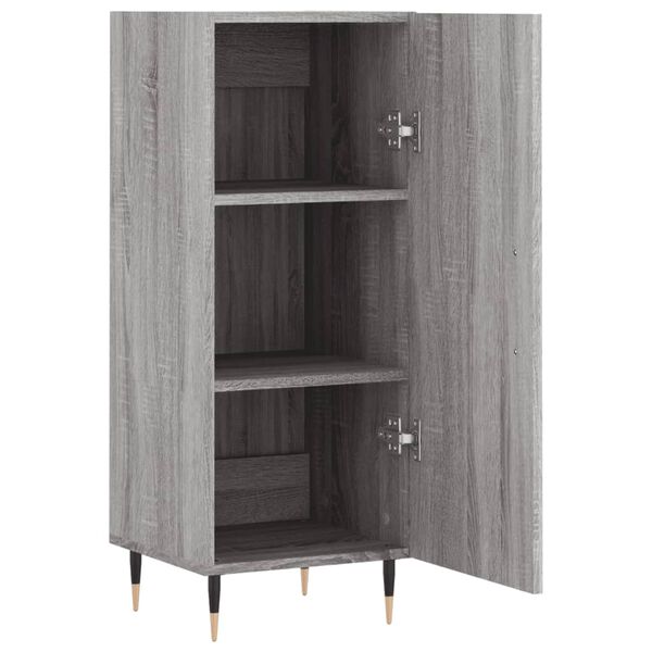 vidaXL Ντουλάπι Γκρι Sonoma 34,5x34x90 εκ. από Επεξεργασμένο Ξύλο
