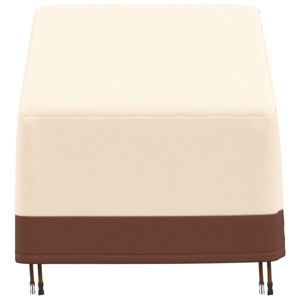 vidaXL Κάλυμμα Πολυθρόνας Κήπου Μπεζ 79x97x48/74 εκ Ύφασμα 600D Oxford