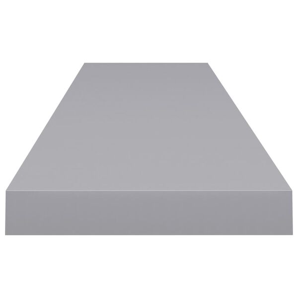 vidaXL Ράφια Τοίχου 4 τεμ. Γκρι 120x23,5x3,8 εκ. MDF