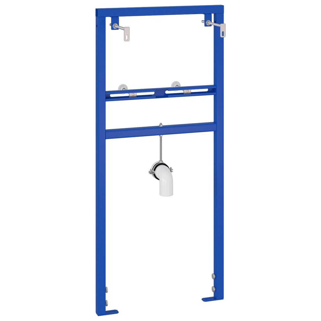 vidaXL Κρυφός Στήριγμα Τοίχου για Λεκάνη 50x112-136 εκ. Χάλυβας