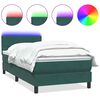 vidaXL &Kappa;&rho;&epsilon;&beta;ά&tau;&iota; Boxspring &mu;&epsilon; &Sigma;&tau;&rho;ώ&mu;&alpha; & LED &Sigma;&kappa;&omicron;ύ&rho;&omicron; &pi;&rho;ά&sigma;&iota;&nu;&omicron; 80x210 cm Velvet