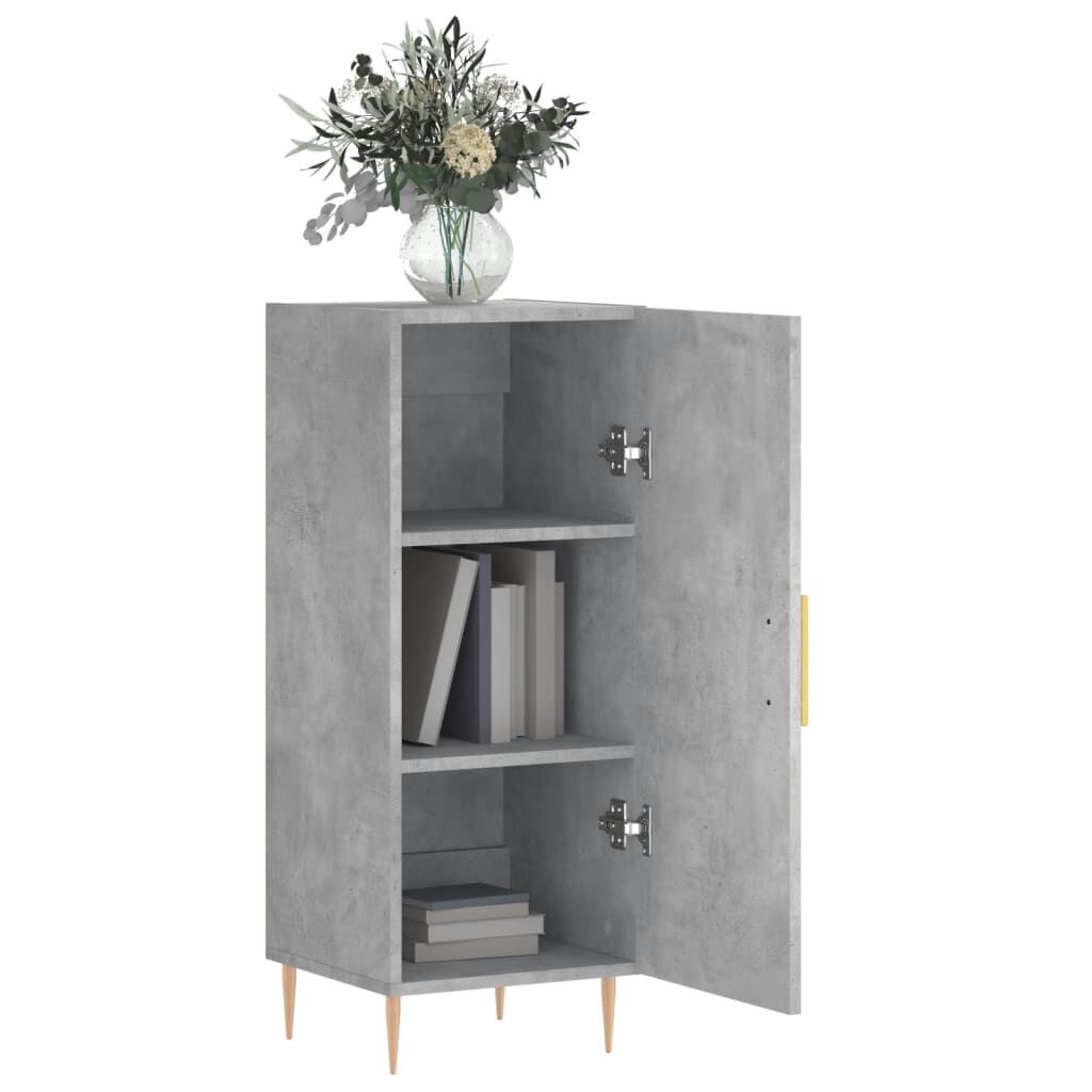 vidaXL Ντουλάπι Γκρι Σκυροδέματος 34,5x34x90 εκ. Επεξεργασμένο Ξύλο