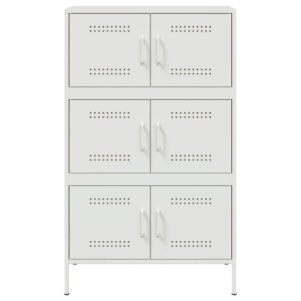 vidaXL Ντουλάπι Λευκό 68x39x113 εκ. από Ατσάλι