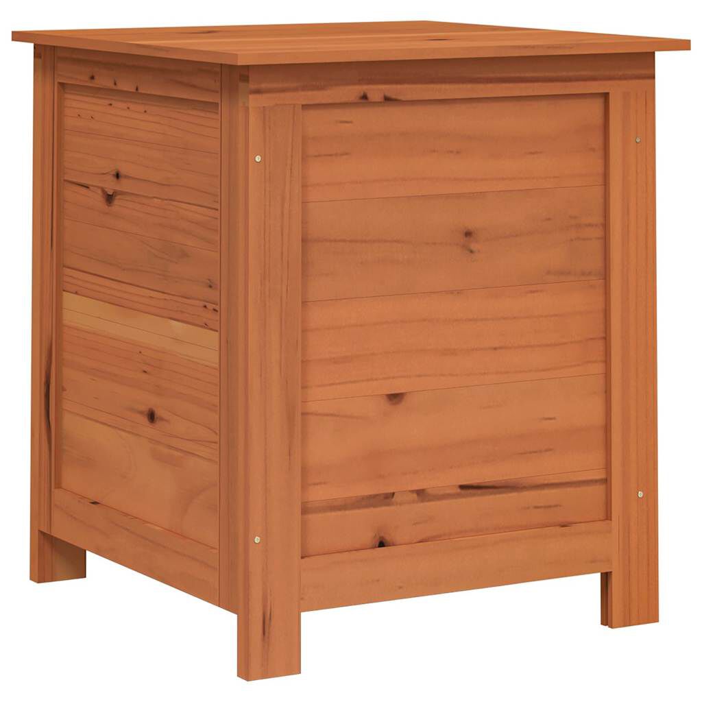 vidaXL Κουτί Μαξιλαριών Εξ. Χώρου Καφέ 50x50x56 εκ. Μασίφ Ξύλο Ελάτης