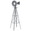 vidaXL Ανεμόμυλος Γκρι 84 x 68 x 245 εκ. Σίδερο