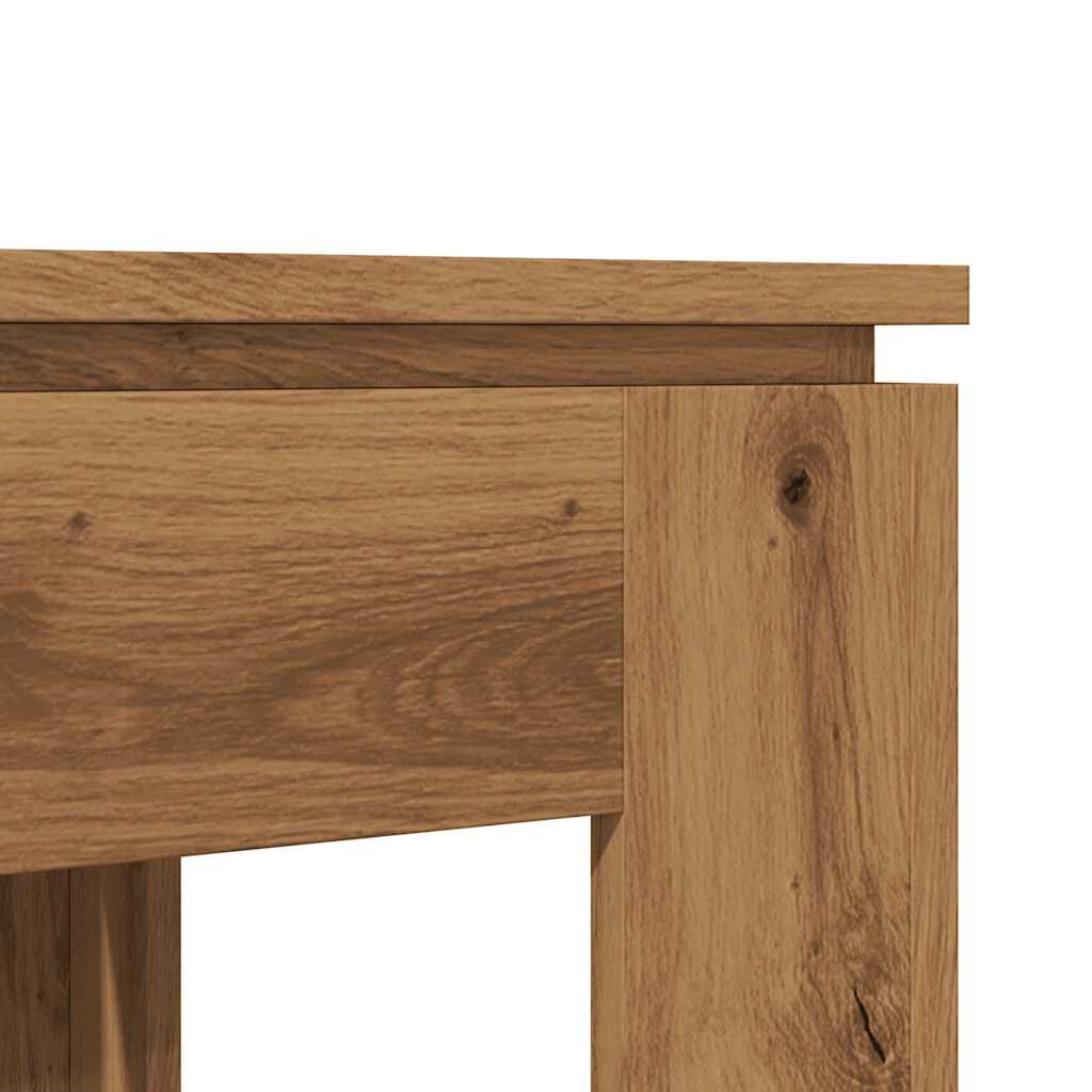 vidaXL Τραπεζαρία Αρτισιανή Δρυς 120x60x76 εκ. από Επεξεργασμένο Ξύλο
