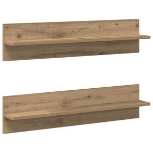 vidaXL &Rho;ά&phi;&iota; &Tau;&omicron;ί&chi;&omicron;&upsilon; &mu;&epsilon; &rho;ά&phi;&iota; 2 pcs Artisan Oak 80 x 11,5 x 18 &epsilon;&kappa;