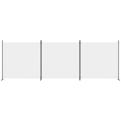 vidaXL Διαχωριστικό Δωματίου με 3 Πάνελ Λευκό 525x180 εκ. από Ύφασμα