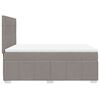 vidaXL &Kappa;&rho;&epsilon;&beta;ά&tau;&iota; Boxspring &mu;&epsilon; &Sigma;&tau;&rho;ώ&mu;&alpha; Taupe 160x200 &epsilon;&kappa;. &Upsilon;&phi;&alpha;&sigma;&mu;ά&tau;&iota;&nu;&omicron;