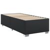 vidaXL Κρεβάτι Boxspring με Στρώμα Μαύρο 90x190εκ. από Συνθετικό Δέρμα