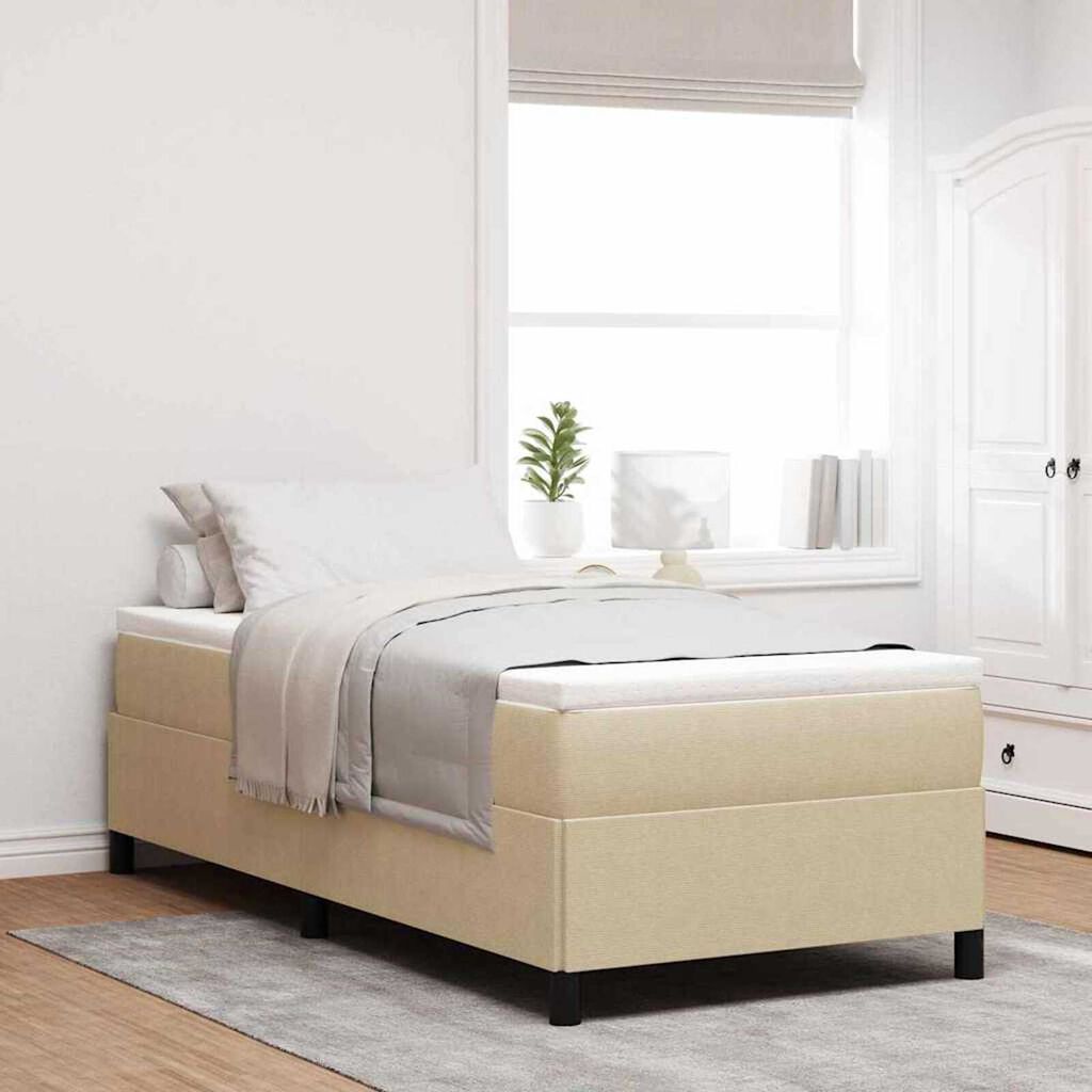 vidaXL Σκελετός Κρεβατιού Γκρι Πράσινο 90 x 190 cm Βελούδο