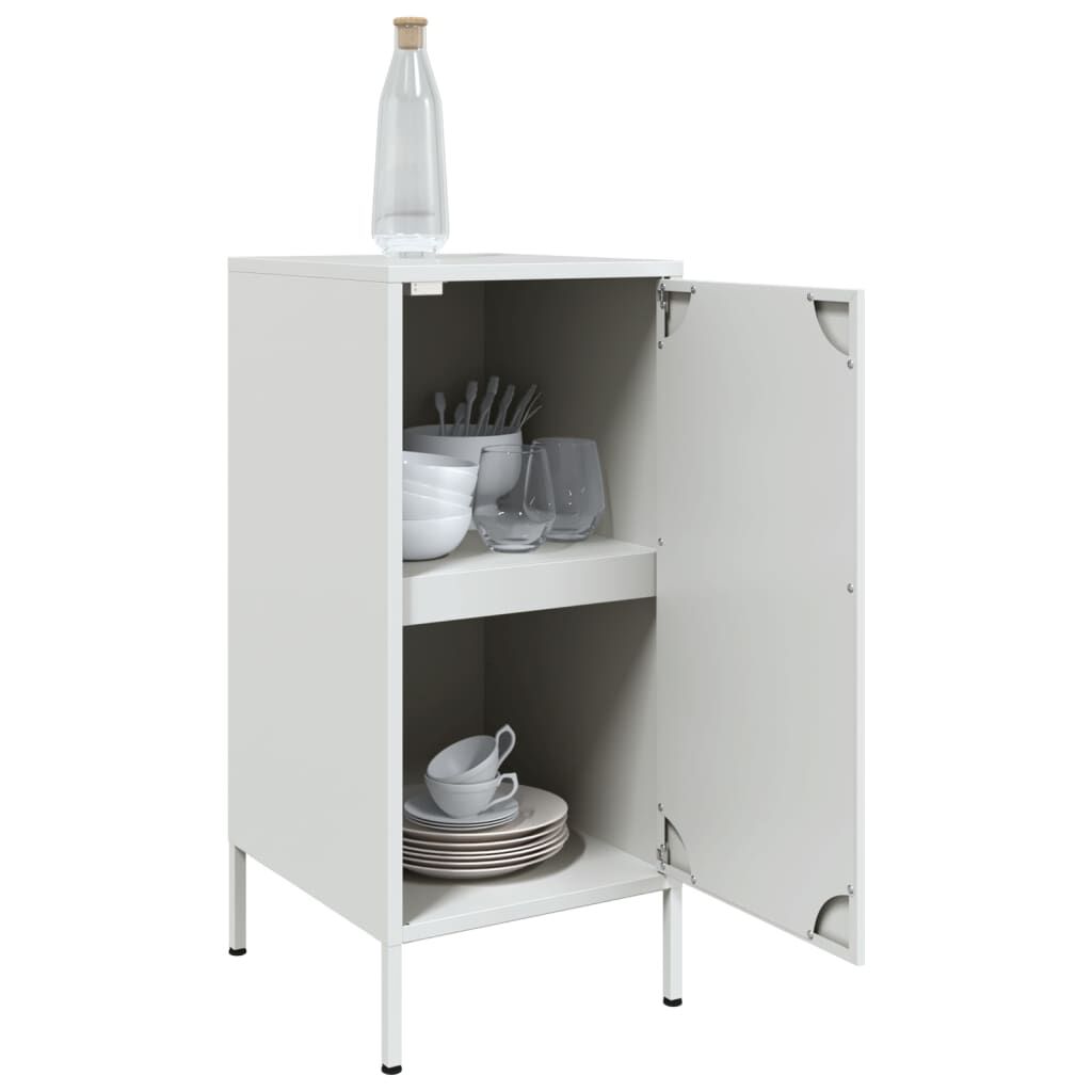 vidaXL Ντουλάπι Λευκό 36 x 39 x 79 εκ. από Χάλυβα
