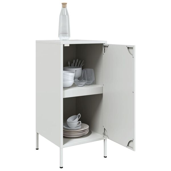vidaXL Ντουλάπι Λευκό 36 x 39 x 79 εκ. από Χάλυβα