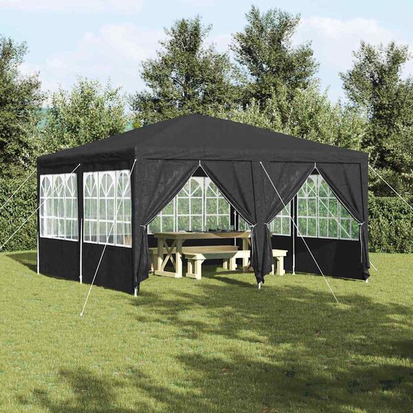 vidaXL Σκηνή Πάρτυ Γκρι και Λευκό 400 x 400 x 266 εκ