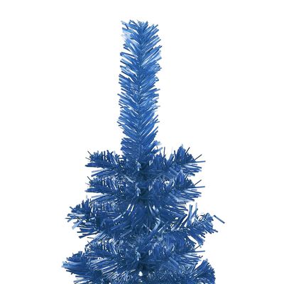 vidaXL Χριστουγεννιάτικο Δέντρο Slim Μπλε 120 εκ.