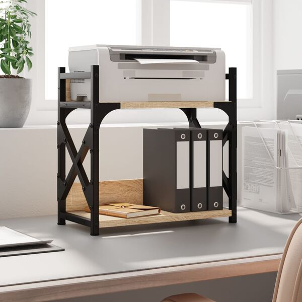 vidaXL Βάση Εκτυπωτή 2 Επιπέδων Sonoma Δρυς 40x20x40 εκ Επεξ. Ξύλο