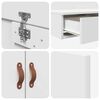 vidaXL Κρεβάτι με αποθηκευτικό χώρο Λευκό 236.5 x 140 x 31.5 εκατοστά