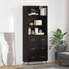 vidaXL Highboard &Mu;&alpha;ύ&rho;&eta; &delta;&rho;&upsilon;&sigmaf; 69,5 x 34 x 180 &epsilon;&kappa;. &Epsilon;&pi;&epsilon;&xi;&epsilon;&rho;&gamma;&alpha;&sigma;&mu;έ&nu;&omicron; &xi;ύ&lambda;&omicron;