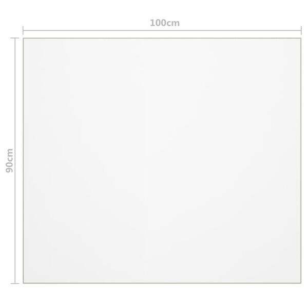 vidaXL Προστατευτικό Τραπεζιού Διαφανές 100 x 90 εκ. /2 χιλ. από PVC