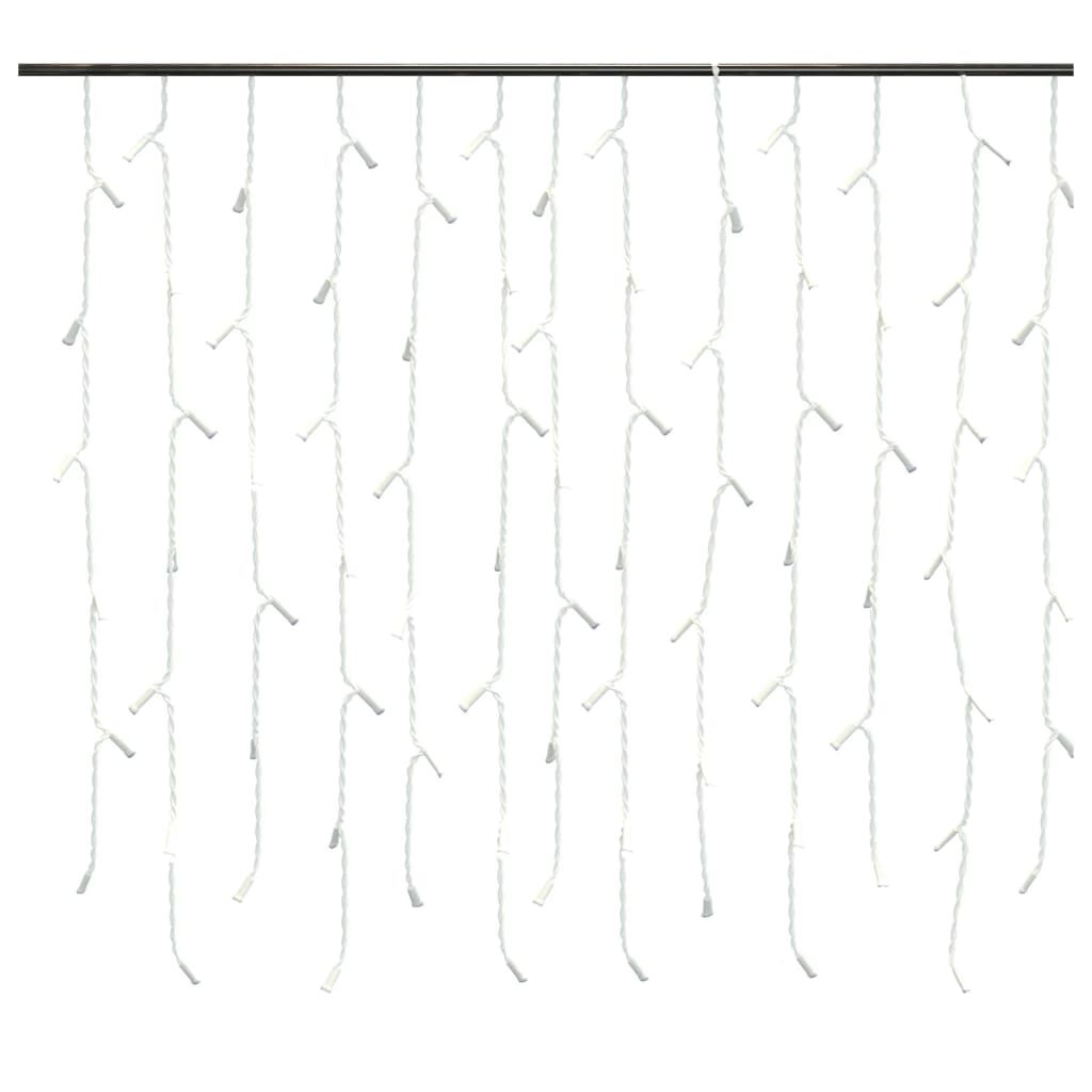 vidaXL Κουρτίνα LED Φωτάκια Σταλακτίτες 10 μ. 400 LED Μπλε 8 Λειτ.