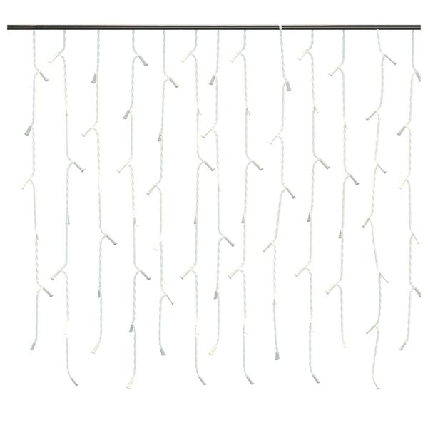 vidaXL Κουρτίνα LED Φωτάκια Σταλακτίτες 10 μ. 400 LED Μπλε 8 Λειτ.