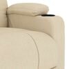 vidaXL Πολυθρόνα Μασάζ Κρεμ Υφασμάτινη