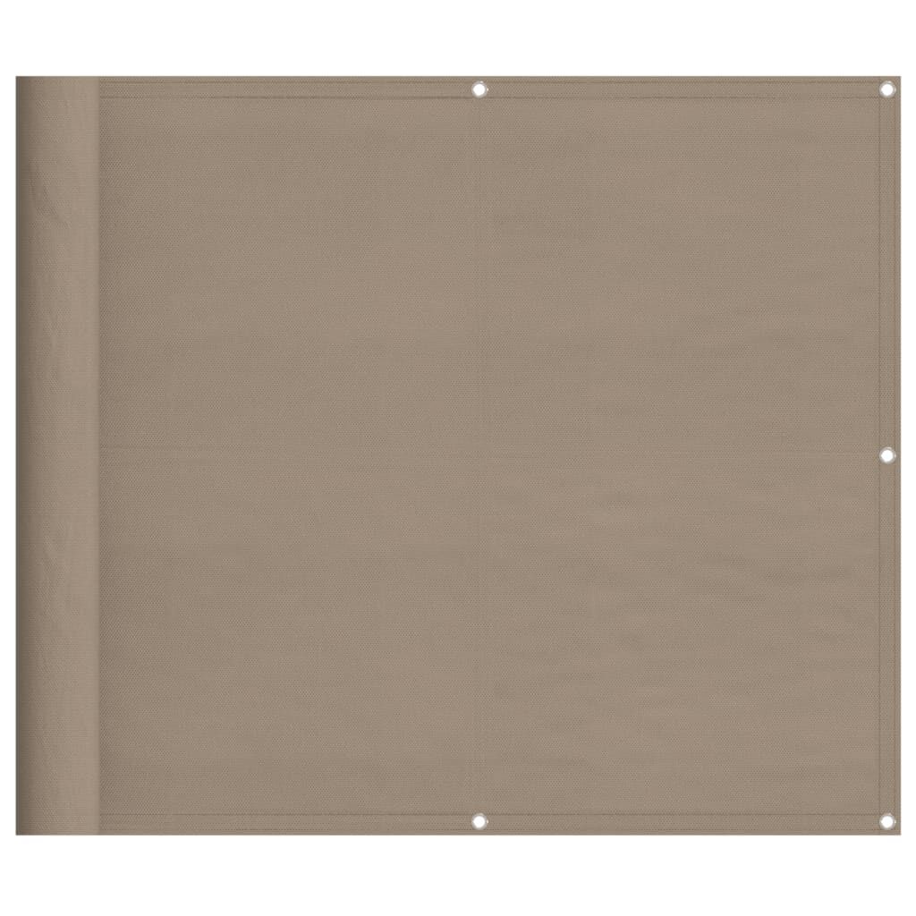 vidaXL Διαχωριστικό Βεράντας Taupe 90x1000εκ 100% Πολ. Ύφασμα Oxford