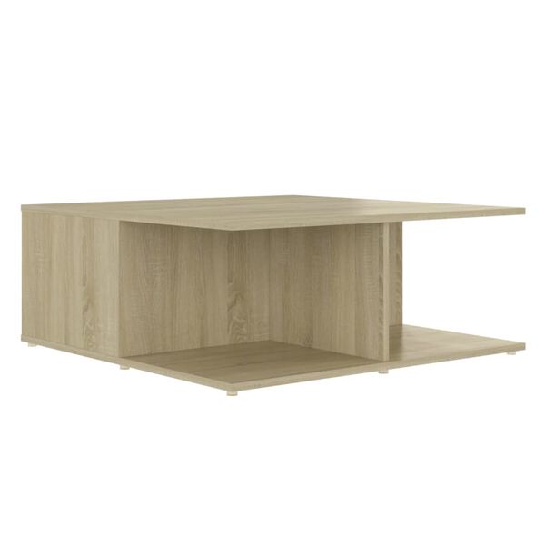 vidaXL Τραπεζάκι Σαλονιού Sonoma Δρυς 80 x 80 x 31 εκ. από Επεξ. Ξύλο