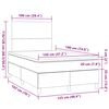 vidaXL &Kappa;&rho;&epsilon;&beta;ά&tau;&iota; Boxspring &mu;&epsilon; &Sigma;&tau;&rho;ώ&mu;&alpha; & LED &Sigma;&kappa;.&Kappa;&alpha;&phi;έ 120x190&epsilon;&kappa;. &Upsilon;&phi;&alpha;&sigma;&mu;ά&tau;&iota;&nu;&omicron;